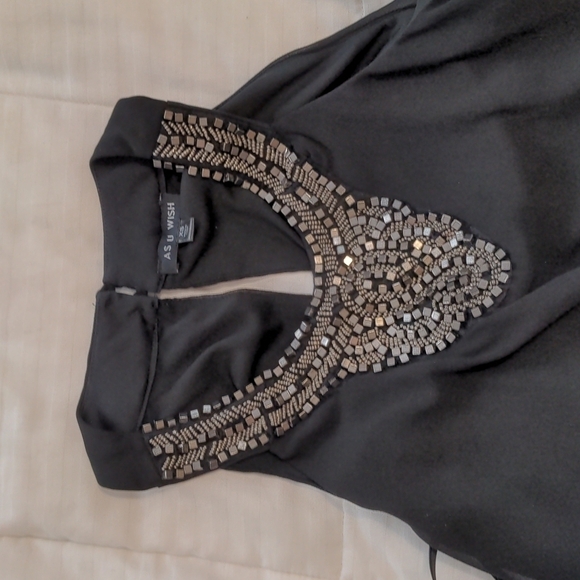 𝅺as U Wish mini A-line sheath dress size Extra Small. - Picture 3 of 5